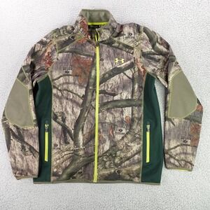 Under Armour ColdGear Scent Control Mossy Oak Treestand Camo Jacket Mens Large